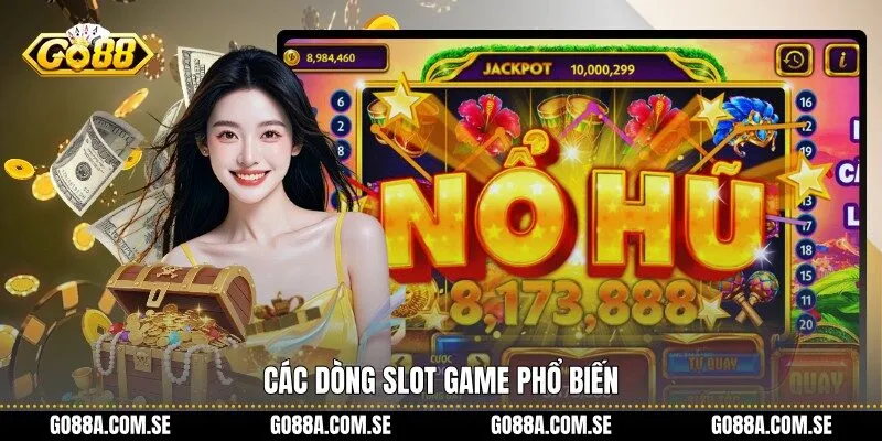 Các dòng Slot game phổ biến